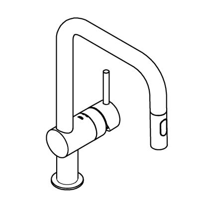 GROHE 32322DL2 - Keukenkraan A, brons