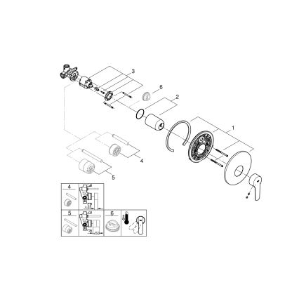 GROHE 32590002 - Mitigeur de douche START chrome brillant