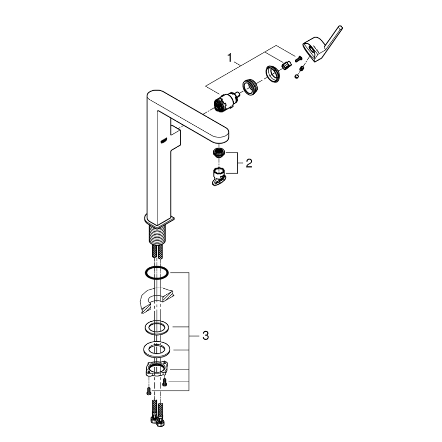 GROHE 32618003 - Mitigeur pour lavabo PLUS XL chromé brillant