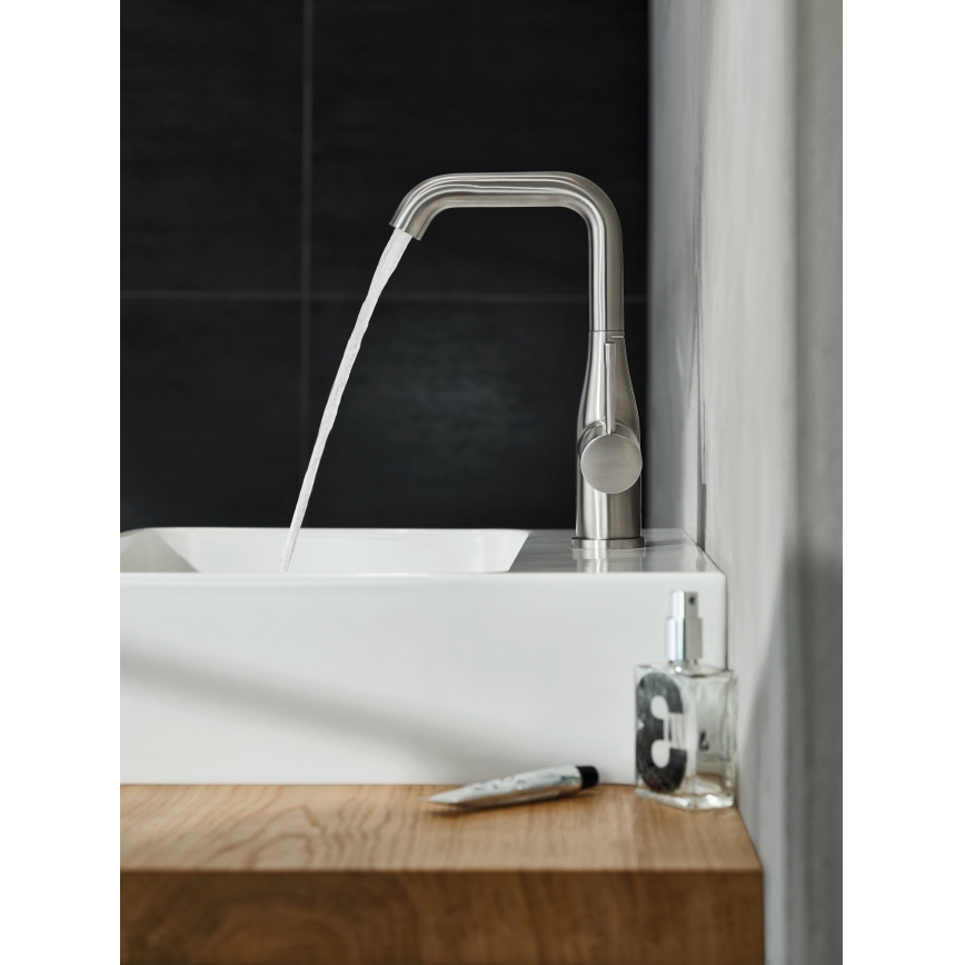 GROHE 32628DC1 - Mitigeur pour lavabo ESSENCE, taille L, acier inoxydable