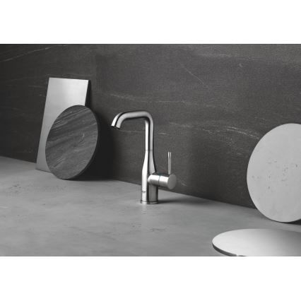GROHE 32628DC1 - Mitigeur pour lavabo ESSENCE, taille L, acier inoxydable