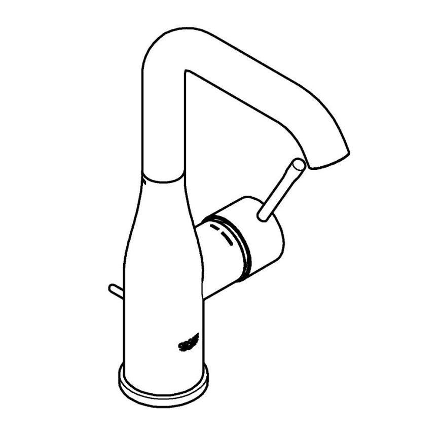 GROHE 32628DL1 - Wastafelkraan ESSENCE maat L brons