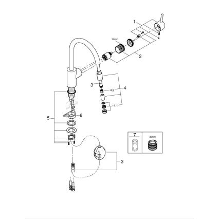 GROHE 32663003 - Mitigeur d'évier CONCETTO 360 mm chrome brillant