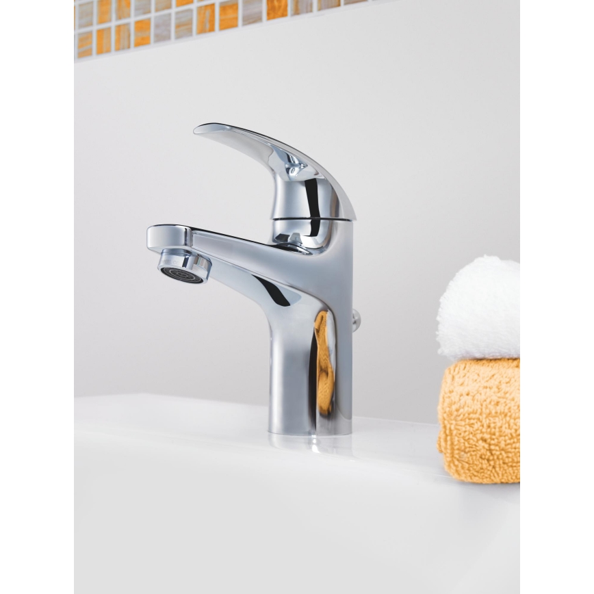 GROHE 32805000 - Wastafelmengkraan BAUCURVE DN 15, glanzend chroom