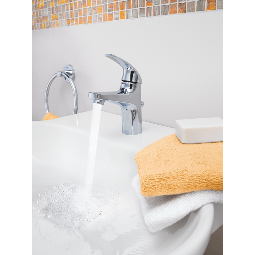 GROHE 32805000 - Wastafelmengkraan BAUCURVE DN 15, glanzend chroom