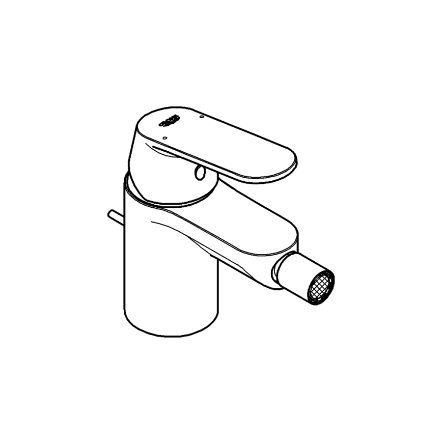 GROHE 32839000 - Bidetmengkraan EUROSMART COSMOPOLITAN, maat S, glanzend chroom