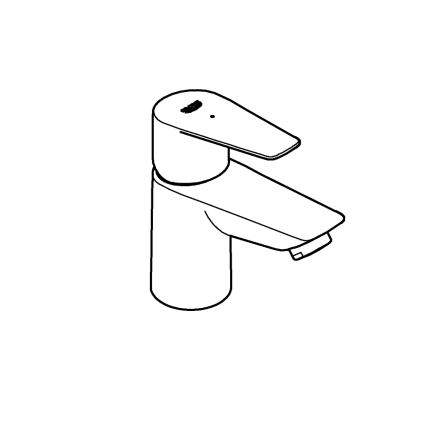 GROHE 32861001 - BAUEDGE wastafelmengkraan 131 mm, glanzend chroom