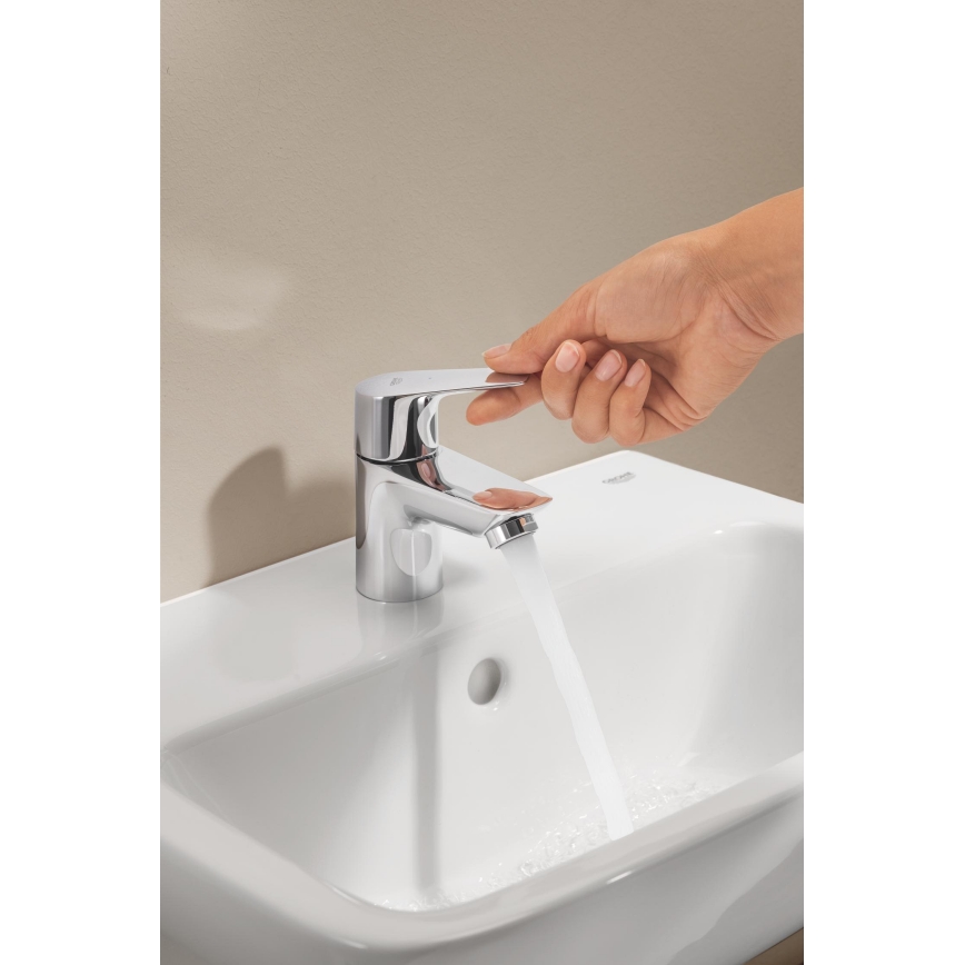 GROHE 32861001 - BAUEDGE wastafelmengkraan 131 mm, glanzend chroom