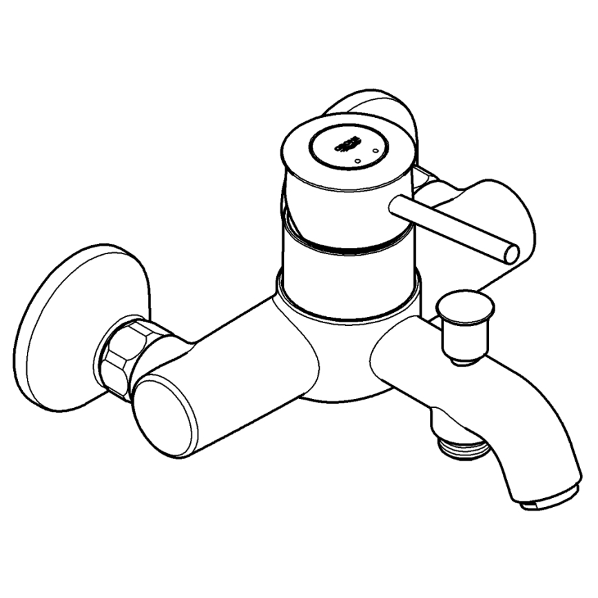 GROHE 32865000 - Badmengkraan BAUCLASSIC DN 15 glanzend chroom