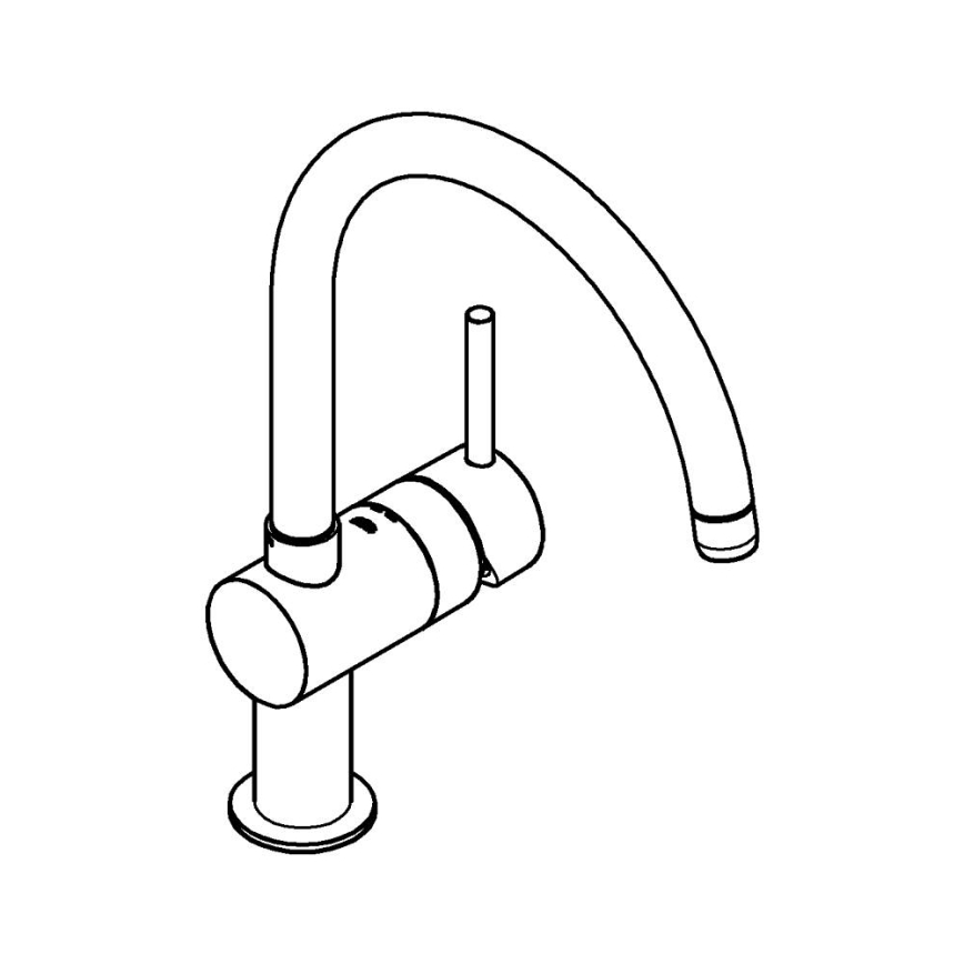 GROHE 32917000 - Mitigeur d'évier A 356 mm chrome brillant