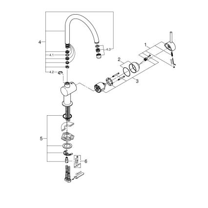 GROHE 32917KS0 - Mitigeur d'évier A DN 15 noir