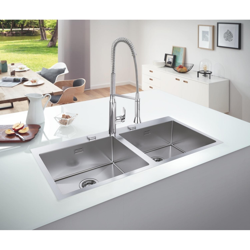 GROHE 32950000 - Mitigeur d'évier K7, chrome brillant