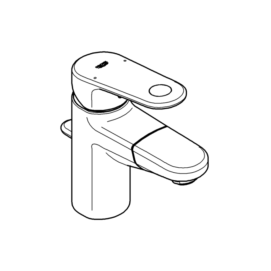 GROHE 33155002 - Wastafelmengkraan EUROPLUS DN 15, hoogglans chroom