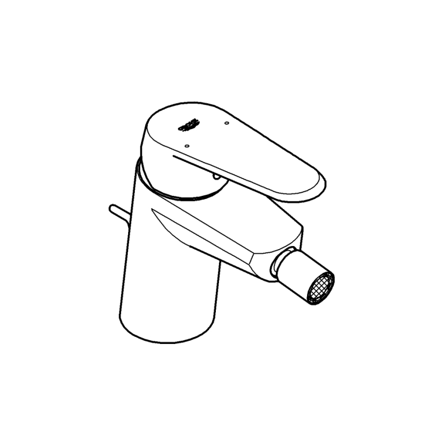 GROHE 33244002 - Bidetmengkraan EURODISC COSMOPOLITAN DN 15 glanzend chroom