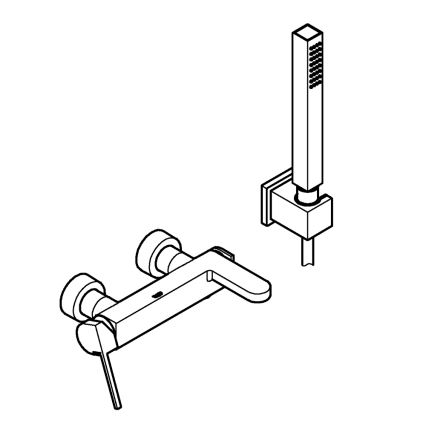 GROHE 33547003 - Mitigeur de baignoire PLUS chromé brillant