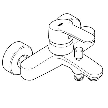 GROHE 33591002 - Badmengkraan EUROSTYLE COSMOPOLITAN, glanzend chroom