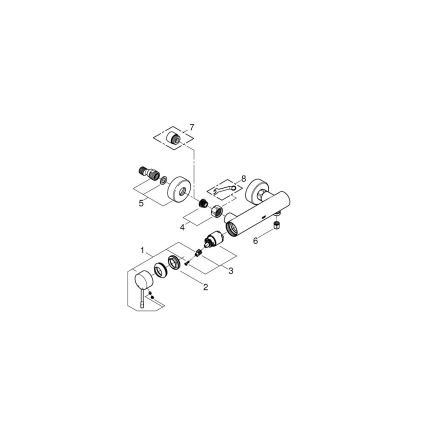 GROHE 33636001 - Mitigeur de douche ESSENCE chrome brillant