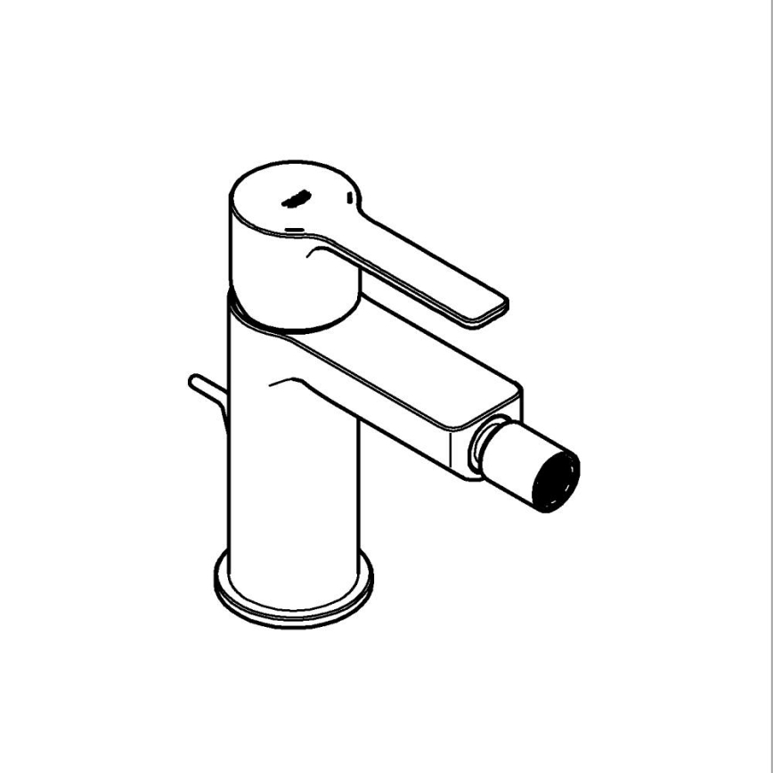 GROHE 33848AL1 - LINEARE bidetkraan maat S, grafiet