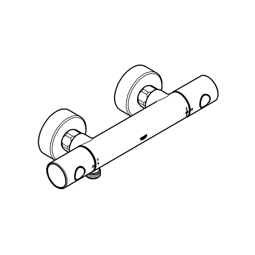 GROHE 34065AL2 - GROHTHERM 1000 COSMOPOLITAN thermostatische douchemengkraan DN 15, grafiet
