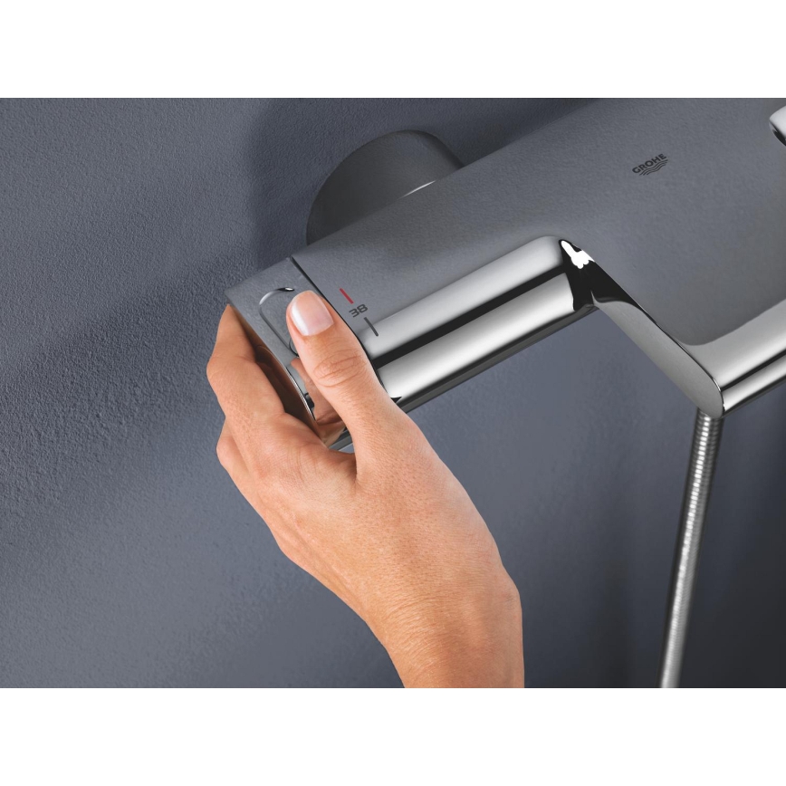 GROHE 34174001 - Mitigeur thermostatique pour baignoire GROHTHERM 2000 172 mm chrome brillant
