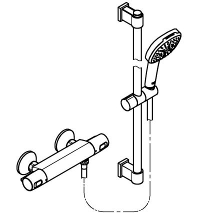 GROHE 34237003 - Thermostatische douchekraan PRECISION TREND 150 mm chroom