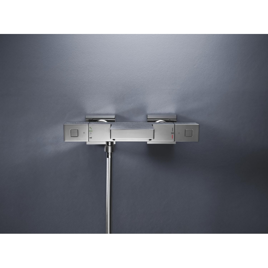 GROHE 34497000 - Mitigeur thermostatique pour baignoire GROHTHERM CUBE DN 15, chrome brillant
