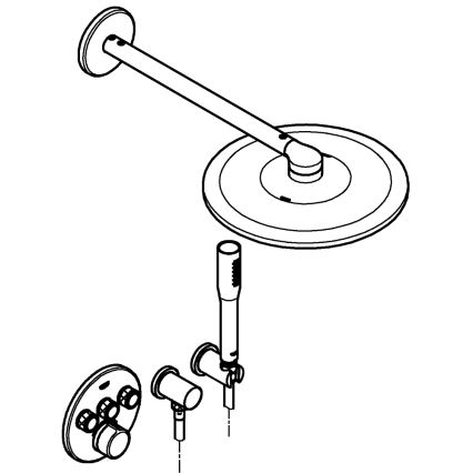 GROHE 34709000 - Ensemble de douche SMARTCONTROL Perfect, chrome brillant