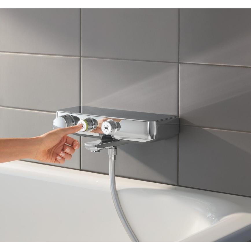 GROHE 34718000 - Mitigeur thermostatique pour baignoire GROHTHERM SMARTCONTROL 12” chromé