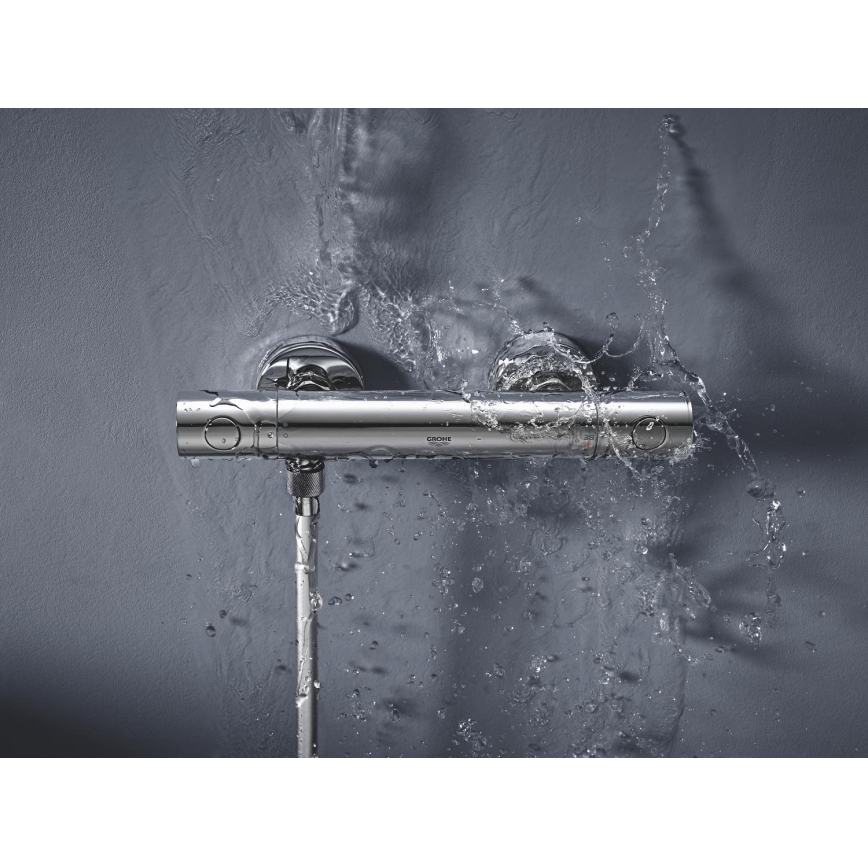 GROHE 34773000 - Mitigeur thermostatique de douche PRECISION GET DN 15, finition chrome brillant