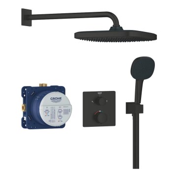 GROHE 348822430 - Doucheset PRECISION 250 × 250 mm zwart