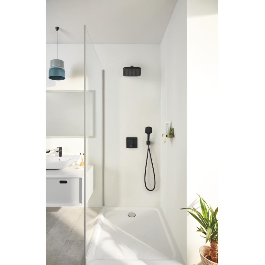 GROHE 348822430 - Doucheset PRECISION 250 × 250 mm zwart
