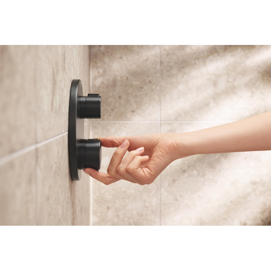 GROHE 348822430 - Doucheset PRECISION 250 × 250 mm zwart