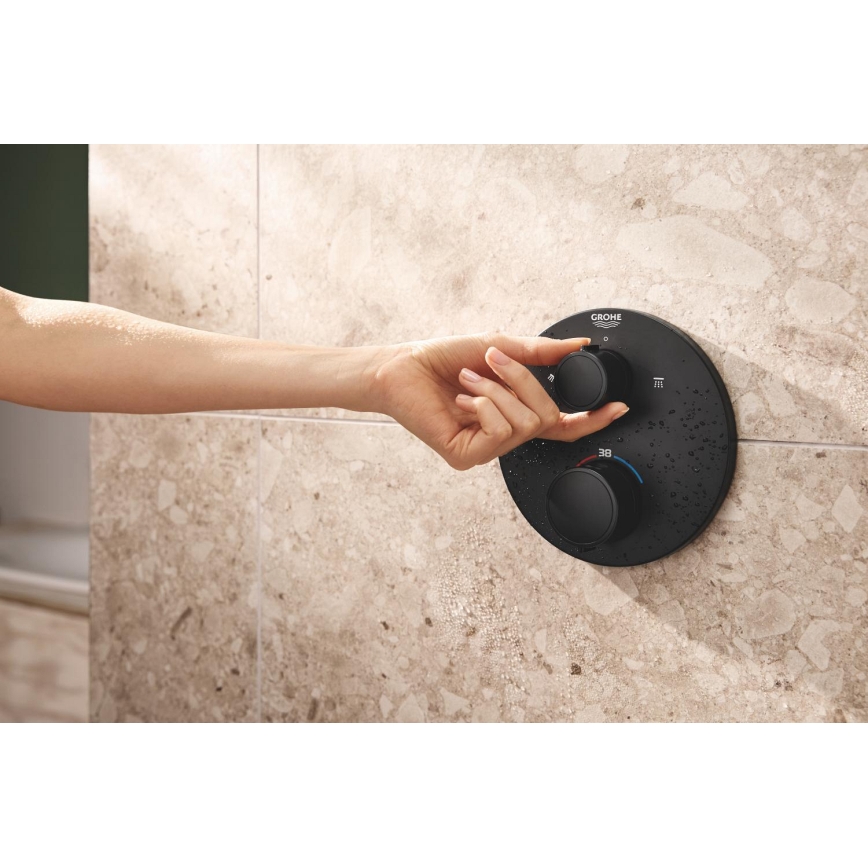 GROHE 348832430 - Ensemble de douche VITALIO START 250 mm noir