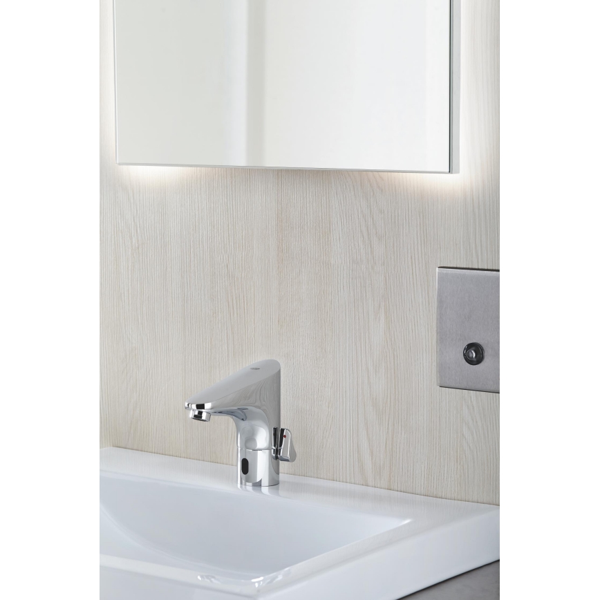 GROHE 36207001 - Mitigeur électronique pour lavabo EUROPLUS E DN 15 chromé brillant