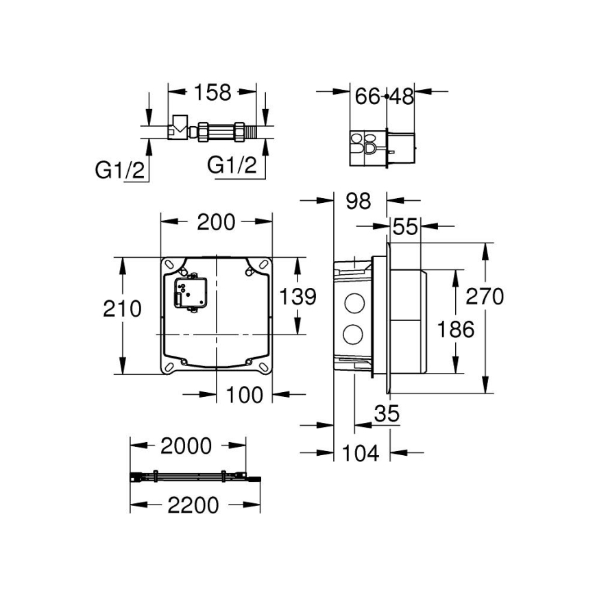 GROHE 36264001 - Inbouwset ESSENSE E glanzend chroom