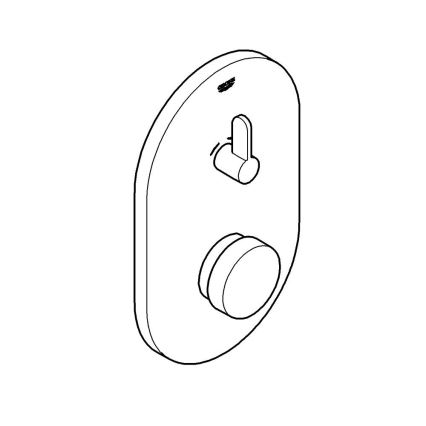 GROHE 36321000 - Mitigeur de douche à fermeture automatique EUROSMART COSMOPOLITAN T chromé