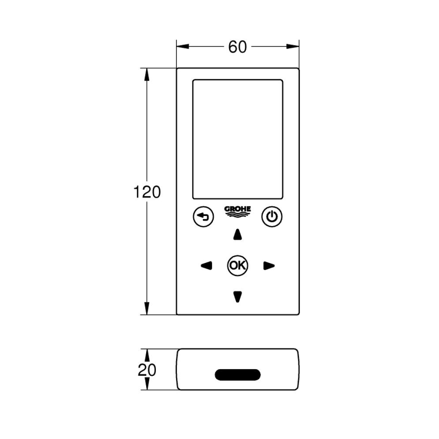GROHE 36407001 - Afstandsbediening