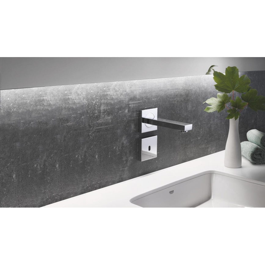GROHE 36442000 - Robinet électronique infrarouge EUROCUBE E chromé brillant