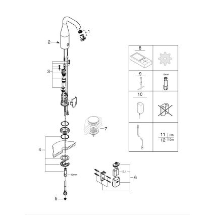 GROHE 36446000 - Infrarood elektronische kraan ESSENCE E glanzend chroom