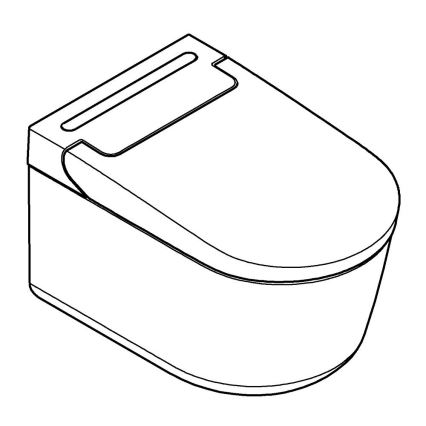 GROHE 36507SH0 - Toilette lavante SENSIA 600 × 387 × 403 mm céramique blanche