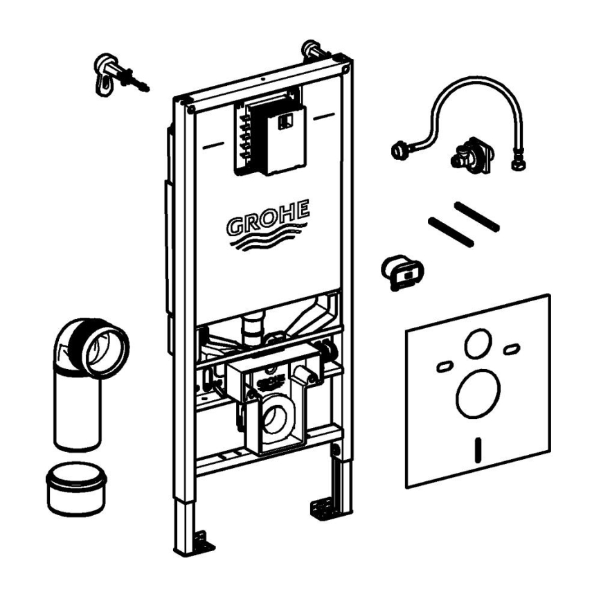 GROHE 36509SH0 - Sensia douche-wc 4-in-1 set RAPID SLX 1,13 m