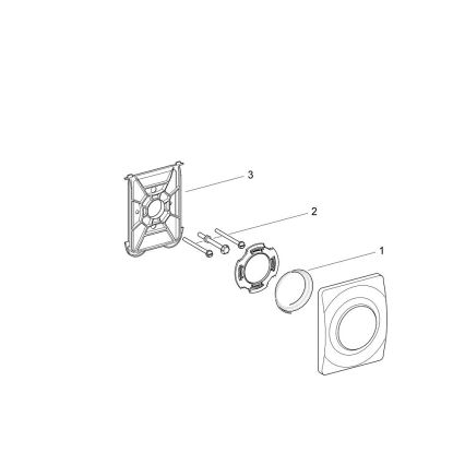 GROHE 37018SH0 - Bedieningsknop SURF 116 × 144 mm wit