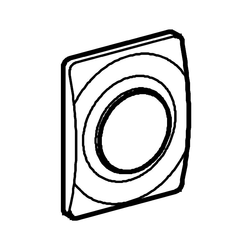 GROHE 37018SH0 - Plaque de commande SURF 116 × 144 mm blanche