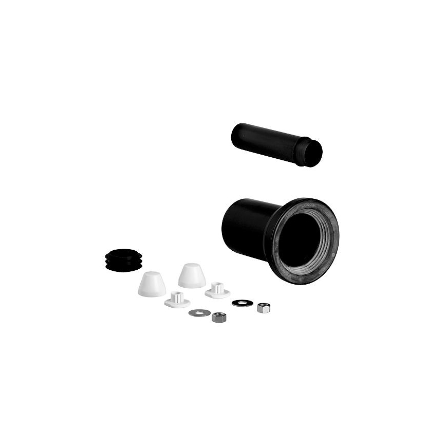 GROHE 37311K00 - Kit d'alimentation et d'évacuation pour WC, entraxe 150 mm, noir