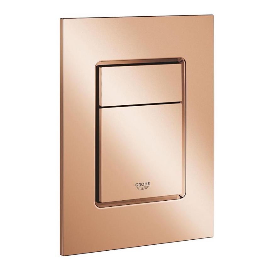 GROHE 37535DA0 - Plaque de commande SKATE COSMOPOLITAN S 130 × 172 mm, finition bronze
