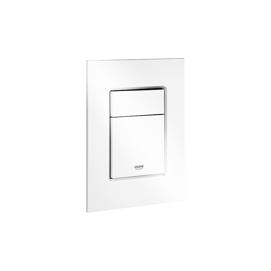 GROHE 37535SH0 - Plaque de commande de chasse d'eau SKATE COSMOPOLITAN S 130 × 172 mm blanche