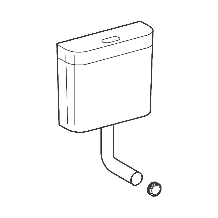 GROHE 37791SH0 - PS spoelreservoir, wit