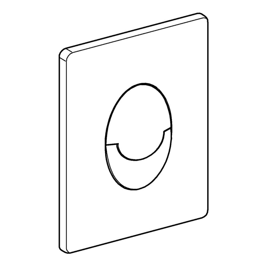 GROHE 38505000 - Bedieningsplaat SKATE AIR 156 × 197 mm glanzend chroom