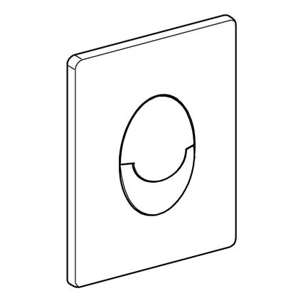 GROHE 38505000 - Plaque de déclenchement SKATE AIR 156 × 197 mm chromé brillant