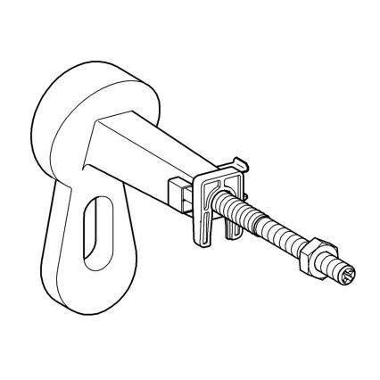 GROHE 3855800M - Raccord mural RAPID SL 130-230 mm chrome brillant